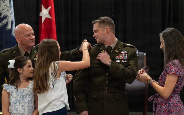 Promotion ceremony for Lt. Col. Thomas Meares