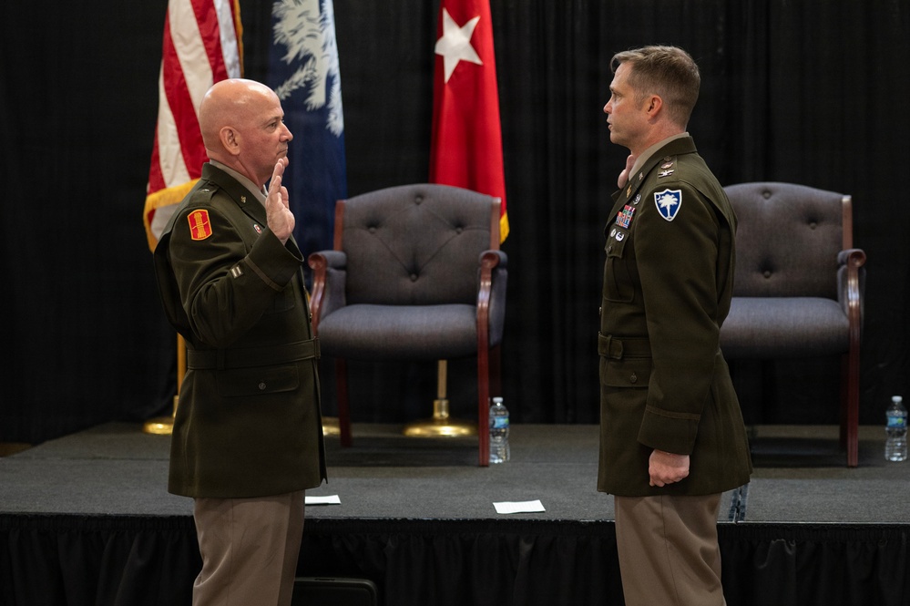Promotion ceremony for Lt. Col. Thomas Meares