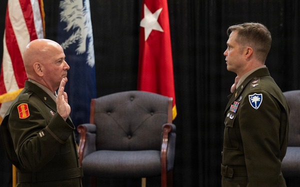 Promotion ceremony for Lt. Col. Thomas Meares