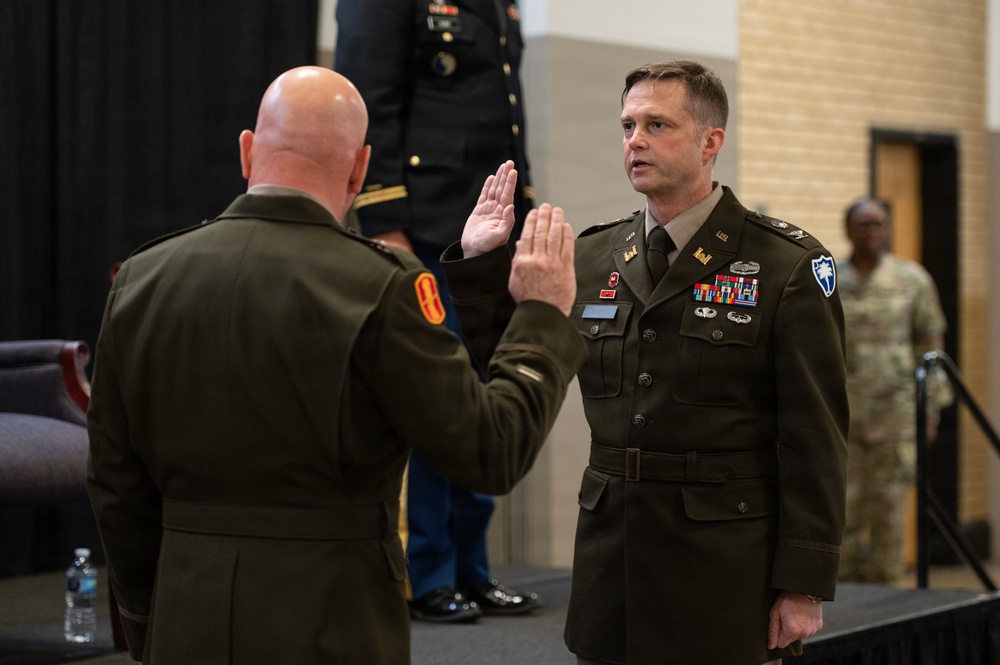 Promotion ceremony for Lt. Col. Thomas Meares