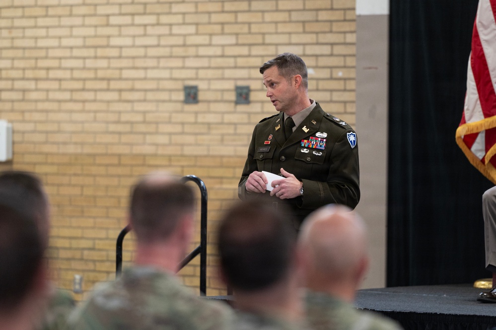 Promotion ceremony for Lt. Col. Thomas Meares