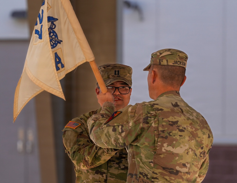 A Co, 127th ASB, 1st AD CAB, conducts change of command ceremony