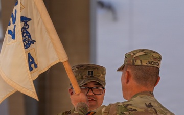 A Co, 127th ASB, 1st AD CAB, conducts change of command ceremony