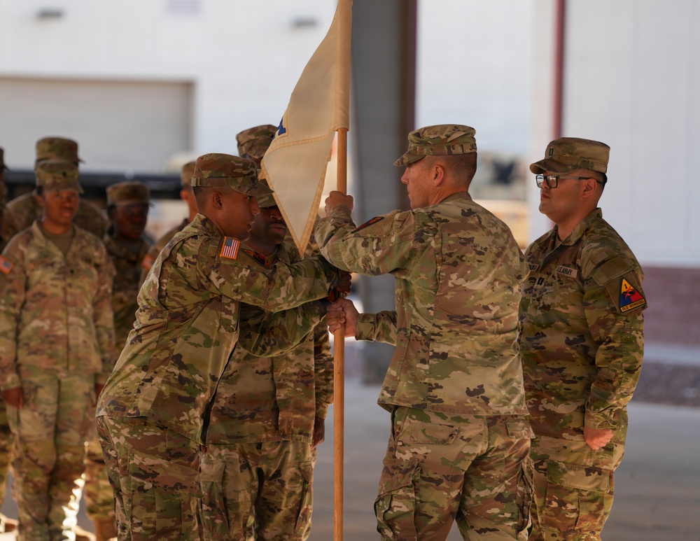 A Co, 127th ASB, 1st AD CAB, conducts change of command ceremony