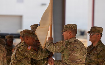 A Co, 127th ASB, 1st AD CAB, conducts change of command ceremony