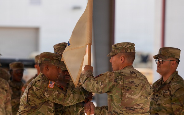A Co, 127th ASB, 1st AD CAB, conducts change of command ceremony