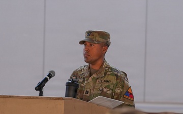 A Co, 127th ASB, 1st AD CAB, conducts change of command ceremony