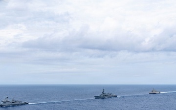 USS Santa Barbara Conducts PHOTOEX with Philippine Navy, Japan Maritime Self-Defense Forces