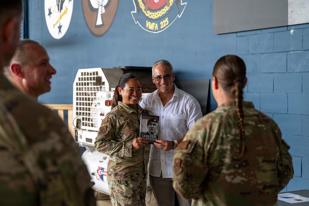 Retired SEAC visits the 346th AEW