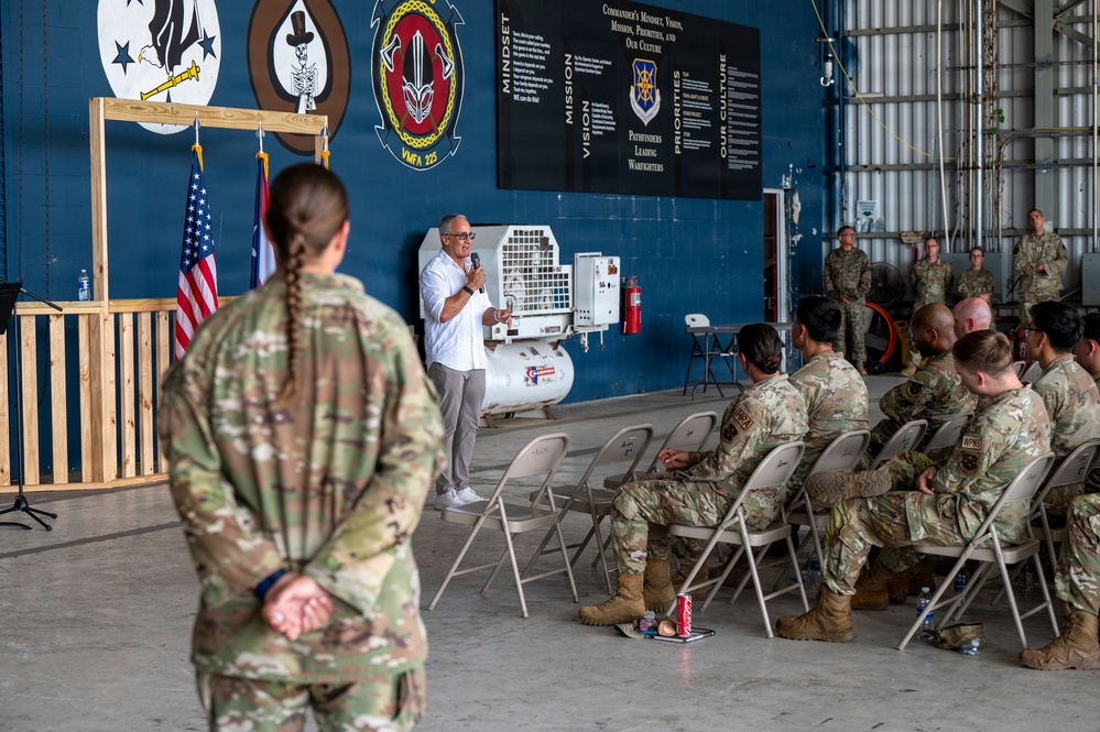 Retired SEAC visits the 346th AEW