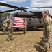 Soldiers Reenlist in Front of Black Hawk