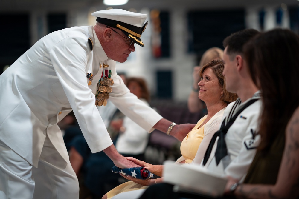 Capt. Robert James retirement ceremony