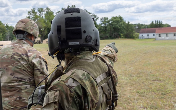 Crew Chief Directs Soldiers to Safe Exit