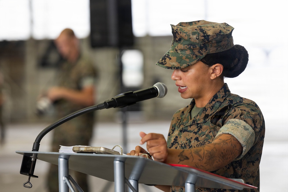 MAG-14 change of command ceremony