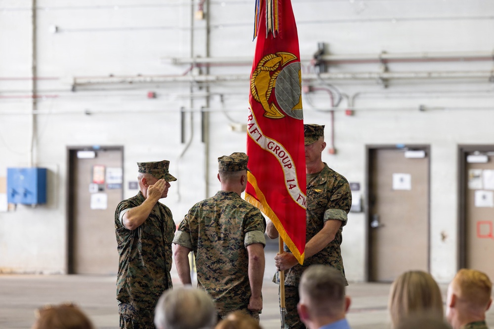 MAG-14 change of command ceremony
