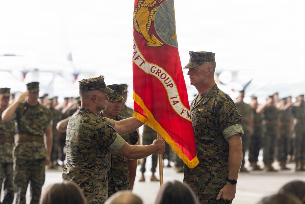 MAG-14 change of command ceremony