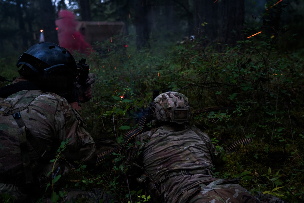 1st Special Forces Group (Airborne) conducts small unit tactics validation training during Tahoma Strike