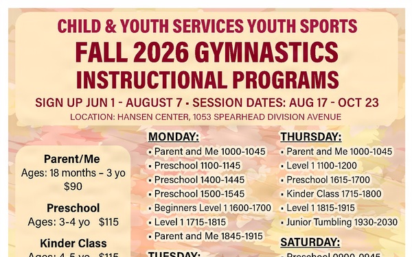 Fort Knox Child &amp; Youth Services sports fall season fast approaching | registration open now