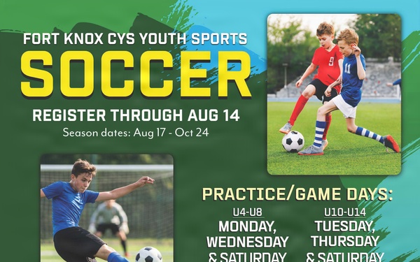 Fort Knox Child &amp; Youth Services sports fall season fast approaching | registration open now