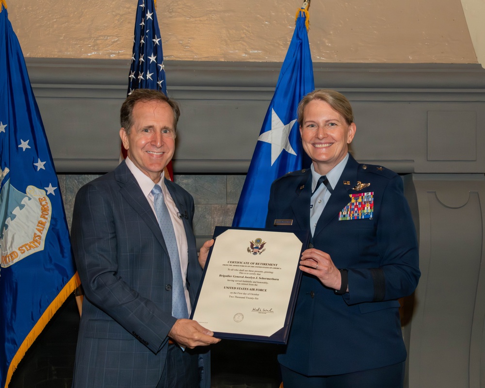 Brig Gen Schermerhorn retires from Active Duty