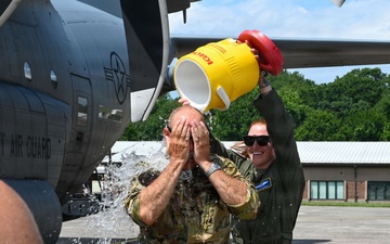 103rd Airlift Wing celebrates Col. Paul Fiasconaro’s final flight