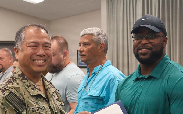 NSA Panama City holds All Hands Call, Presents Awards