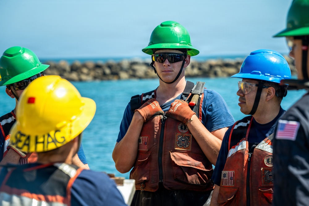 Coast Guard Cutter George Cobb (WLM 564) conducts a aids to navigation patrol