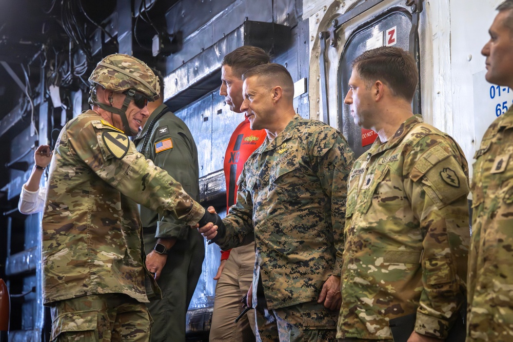 RIMPAC 2026: USS Essex hosts 25th ID and 18th Medical Command leaders