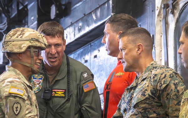 RIMPAC 2026: USS Essex hosts 25th ID and 18th Medical Command leaders