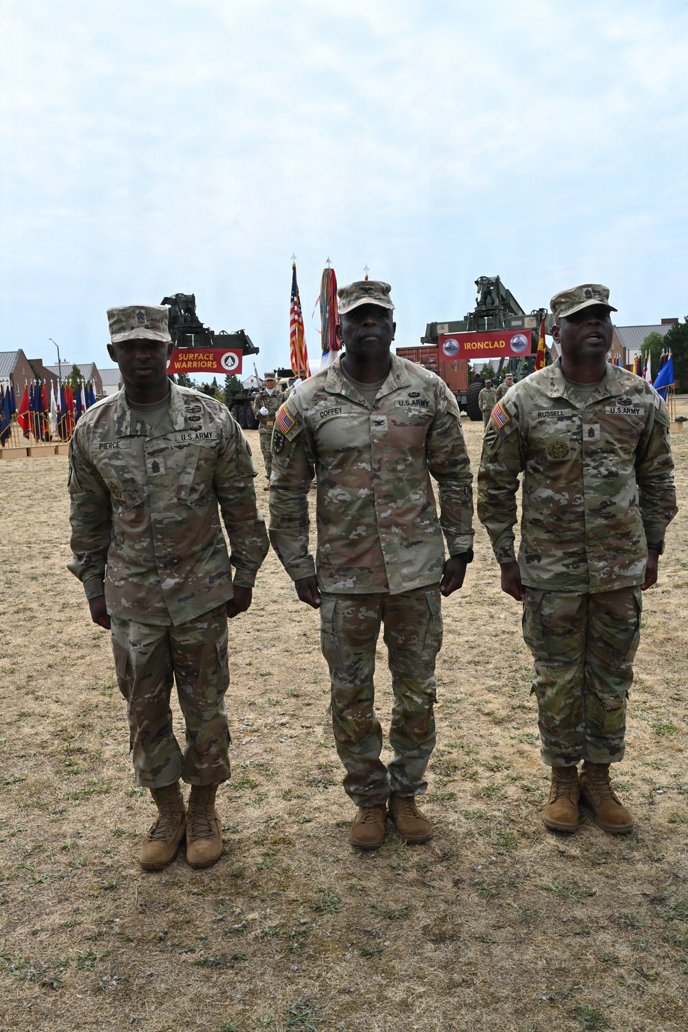596th Transportation Brigade establishes new headquarters at JBLM, welcomes new senior enlisted leader