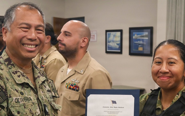 NSA Panama City holds All Hands Call, Presents Awards