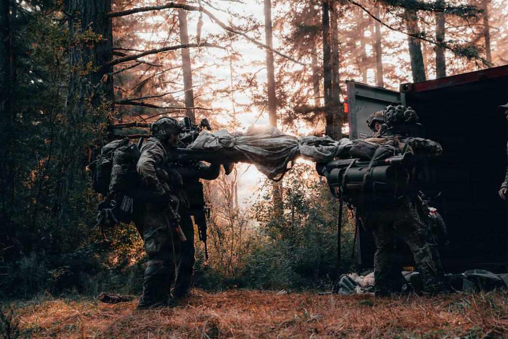 1st Special Forces Group (Airborne) conducts small unit tactics validation training during Tahoma Strike