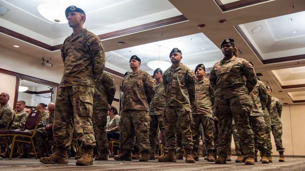 60th SFS change of command ceremony