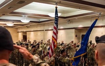 60th SFS change of command ceremony
