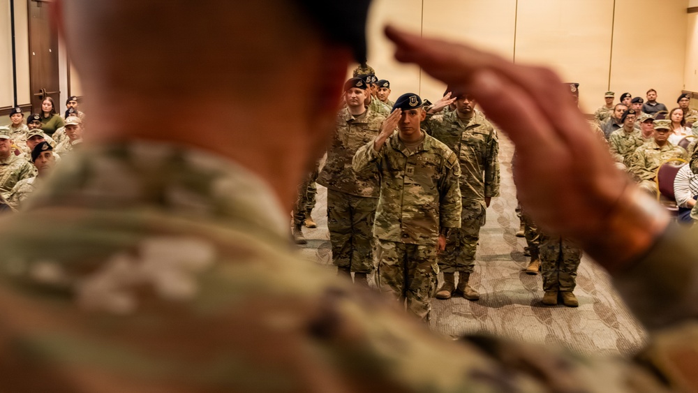 60th SFS change of command ceremony