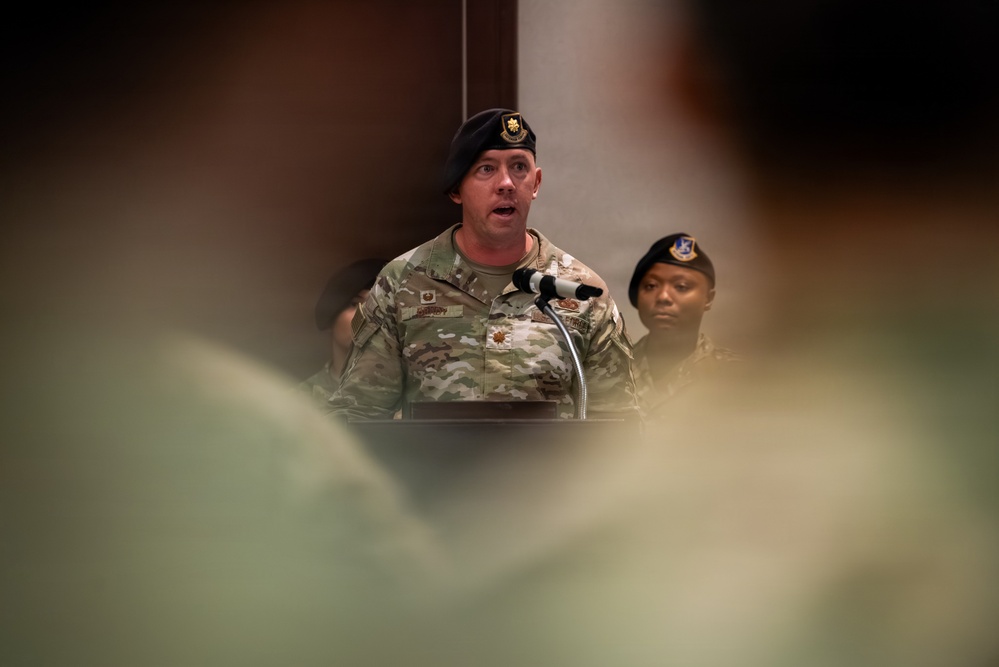 60th SFS change of command ceremony