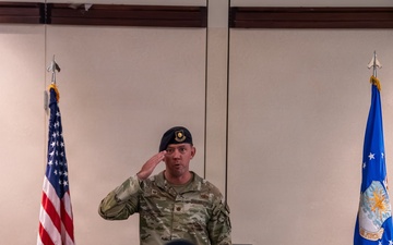 60th SFS change of command ceremony