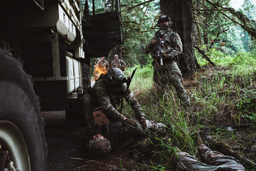 1st Special Forces Group (Airborne) conducts small unit tactics validation training during Tahoma Strike