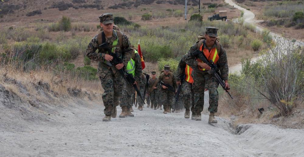 9th Communications Battalion executes 3-mile hike