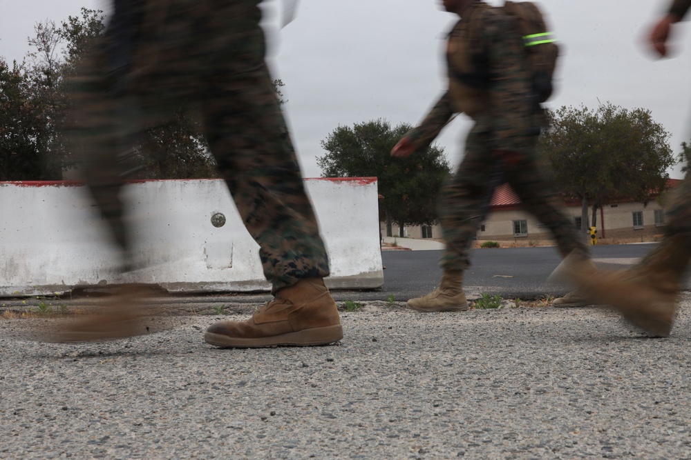 9th Communications Battalion executes 3-mile hike