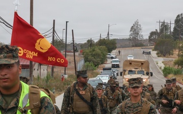 9th Communications Battalion executes 3-mile hike