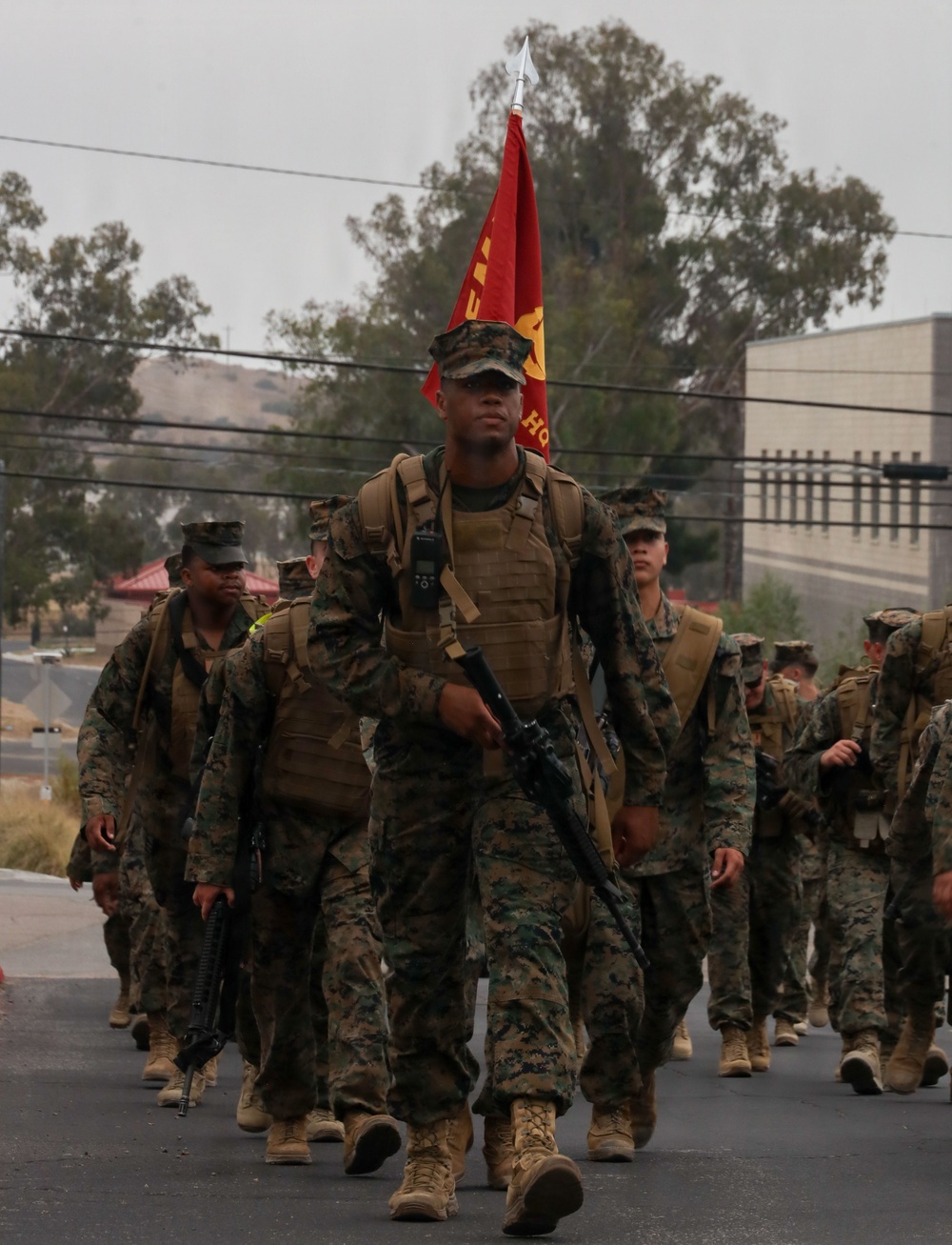 9th Communications Battalion executes 3-mile hike