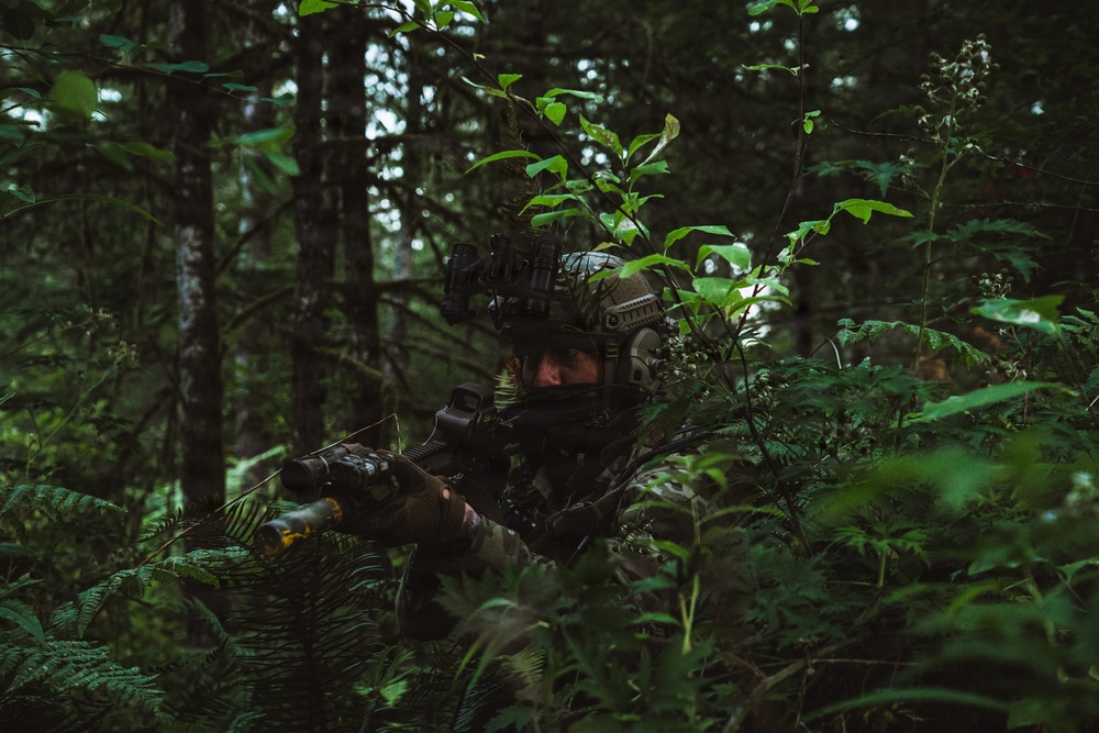 1st Special Forces Group (Airborne) conducts small unit tactics validation training during Tahoma Strike