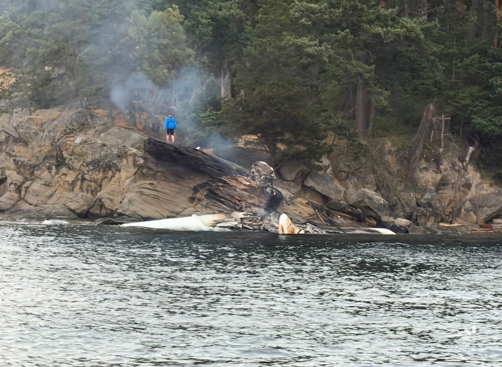 Coast Guard, partner agencies respond to seaplane emergency landing on Sucia Island, Washington