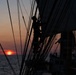 USCGC Eagle at sunset