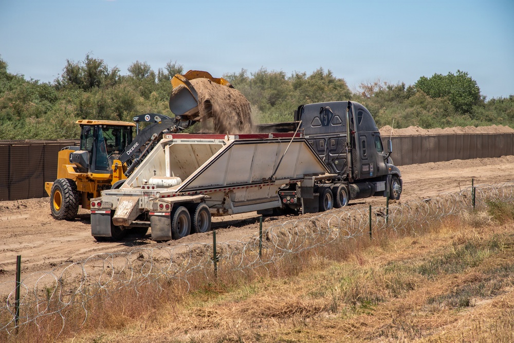 HESCO Barrier installation at National Defense Area 2