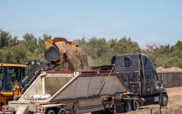 HESCO Barrier installation at National Defense Area 2