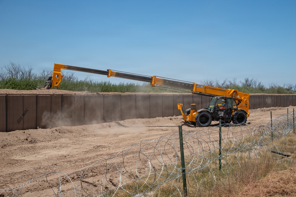HESCO Barrier installation at National Defense Area 2