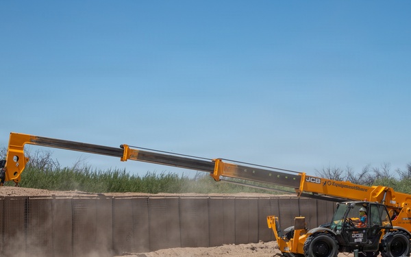 HESCO Barrier installation at National Defense Area 2