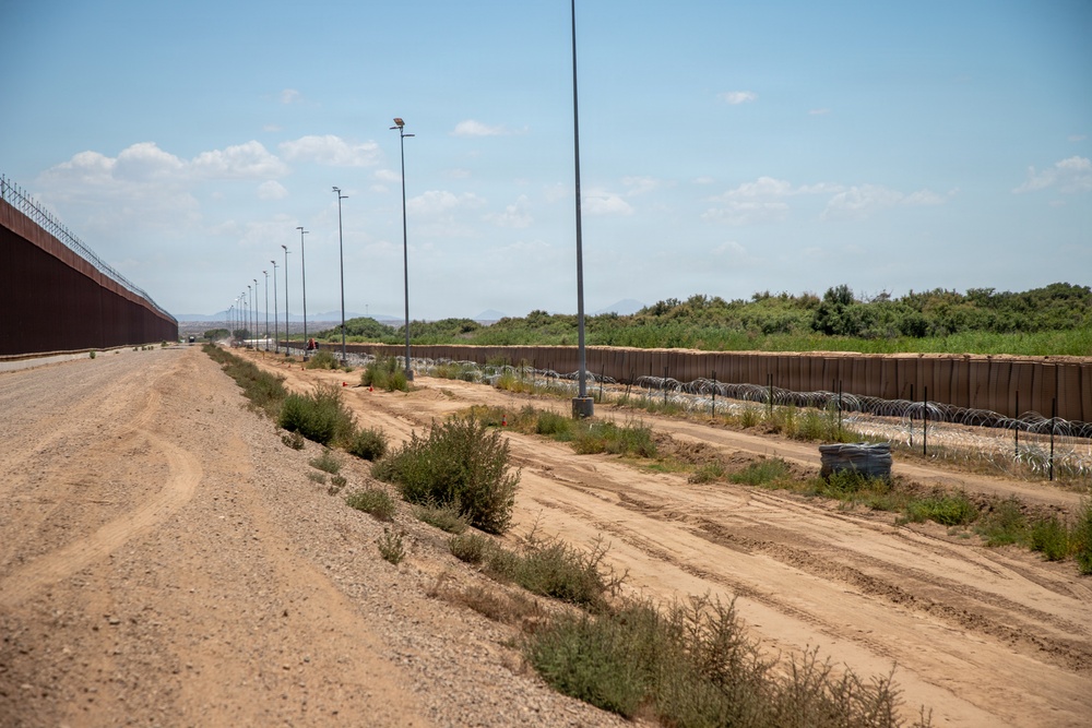 HESCO Barrier installation at National Defense Area 2